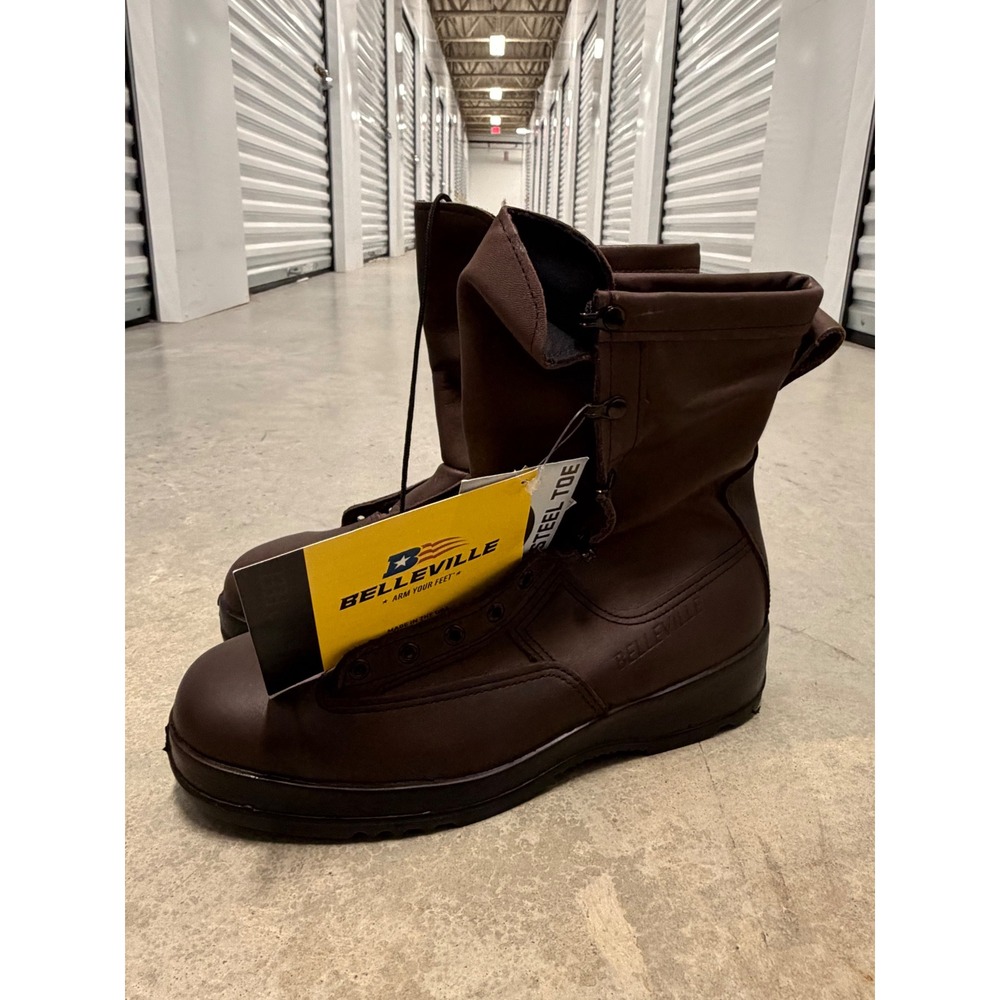Belleville 330ST Steel Toe Flight Boots Mens 12.0 R Brown Leather USA New
